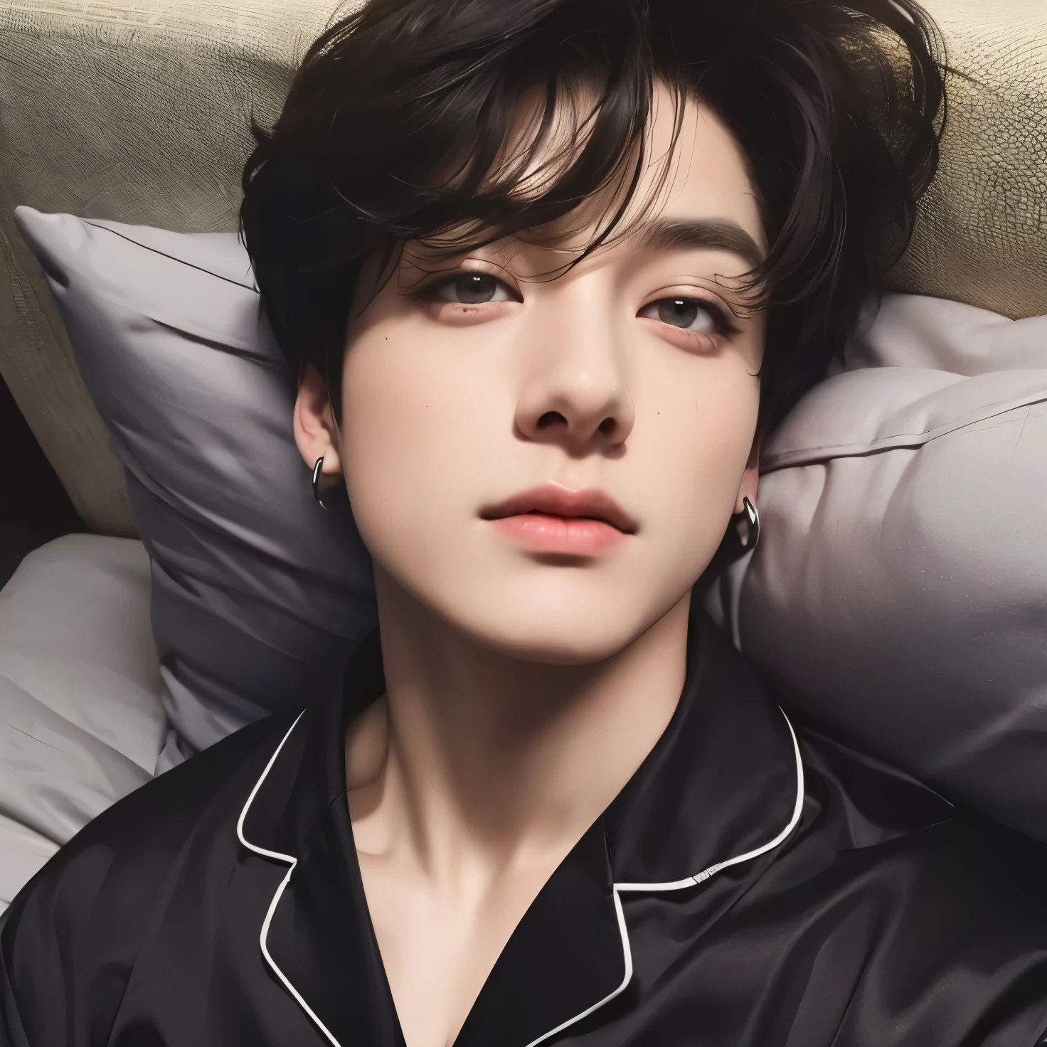 Jungkook do bts cara, ultra HD, photorealistic