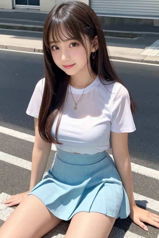 Cute Girls、Idol、high school girl、See-through、mini skirt、sit