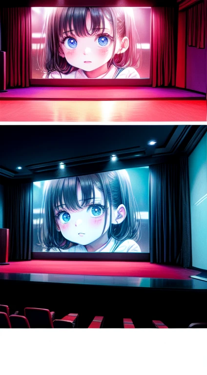 High resolution, Highest quality, super high quality, Very detailed, Cinema Lighting、living room、Embarrassing、Sweaty、Sweat、Eyes from below、Girl seen from the floor、Low Angle、 See through、Standing