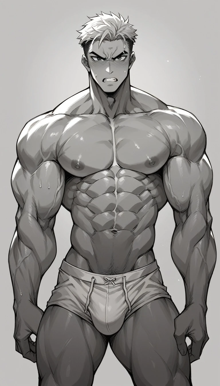 muscle boy bulge so angry