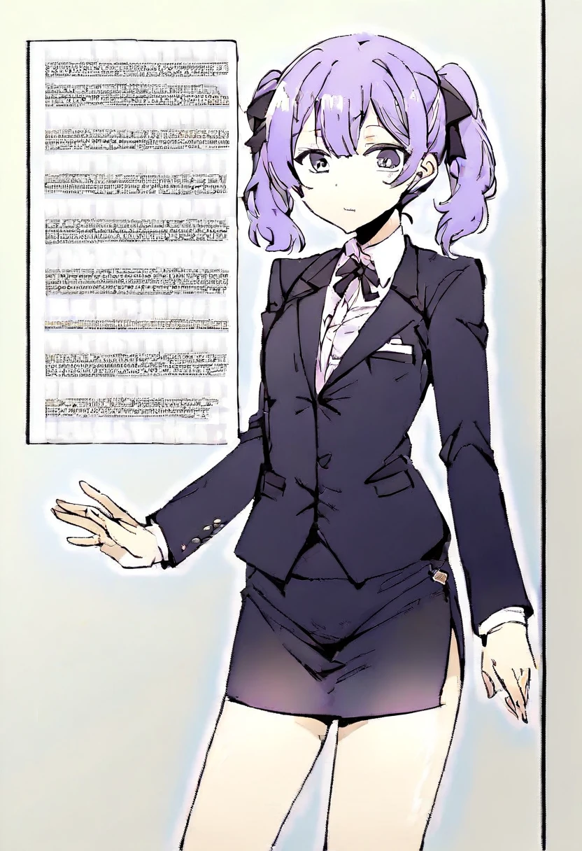 最high quality, masterpiece, 1 Girl, Beautiful Face, (Photorealistic photography:1.3), Rim Light, (Skin with attention to detail:1.2), 8K UHD, Digital SLR, high quality, High resolution, 4K, 8K, Bokeh, Disorganized, The optimal ratio is four fingers to one thumb, (Genuine:1.3), Small face, pretty girl, Black Formal Blazer, Middle chest, Short skirt,office
