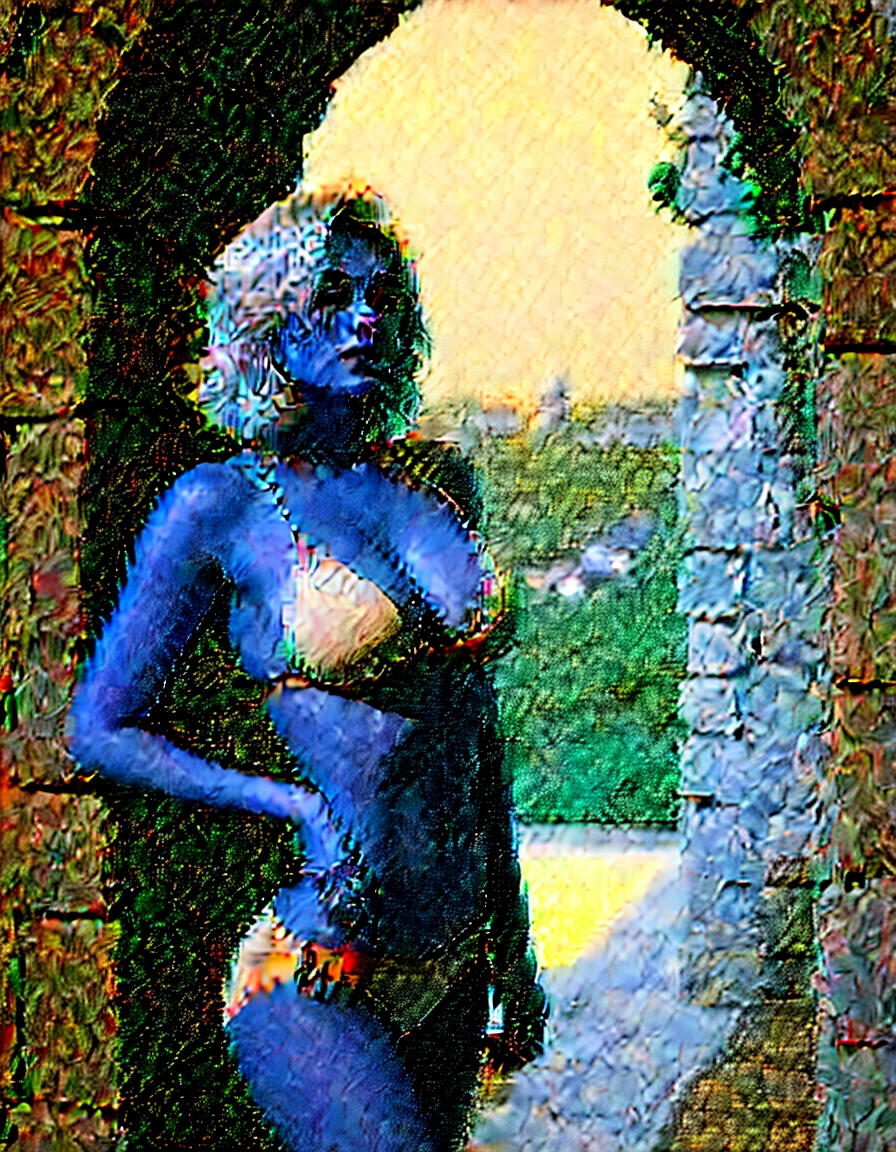 seductive pose in a stone archway, massive breasts, huge breasts, shy girl, hair covering her eyes, looking downwards, candid picture, candid pose, sultry expression on her face, lips parted, soft light from the side, backlighted, soft morning lighting, viewed from the side, low camera angle, V shaped panties, string sided panties, perfect bottom, perfect ass, side view, araffe woman in a grey triangle bikini posing seductively in a stone archway, faint smile, grey bikini, gorgeous bikini model, wearing a grey bikini, grey bikini, bikini model, elegant bikini, tiny bikini, futuristic grey-space-bikini, cute bikini, next to a pool posing in a stone archway, sling bikini, tanned, sexy girl, (messy bob hairstyle, white blond hair color), messy hairstyle, messy bob, messy hairstyle, white blond, 5 foot 3 inches tall, 110 pounds in weight, 34G breasts, large firm round breasts, very large breasts, cleavage, photorealistic, 4K, 8K, UHD