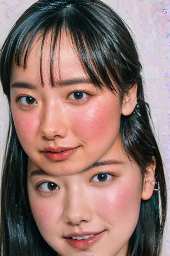 (8K, RAW Photos, highest quality, masterpiec e:1.2). (Realistic, Realistic), 1 girl, ((White bottom:1.4)). Lots of eyelashes, Glowing eyelids, skeletally correct、((Huge breasts:1.4))
