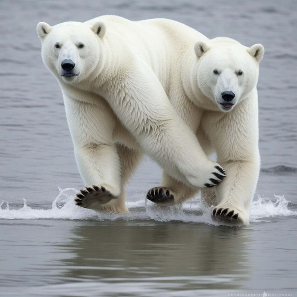  🐻‍❄️ [32k|16k|best-quality], professional photo , polar bear,  
Physics, Zoology, Animal limbs, Arctic_Missionary, Tension for sports , HD, 8K,  
