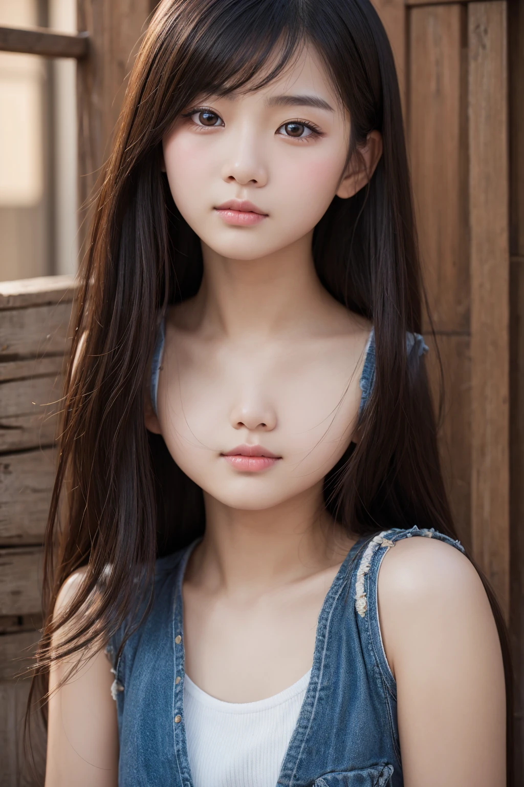Asian Girl、high resolution、20-year-old、Realistic texture、Delicate expression、Subtle details