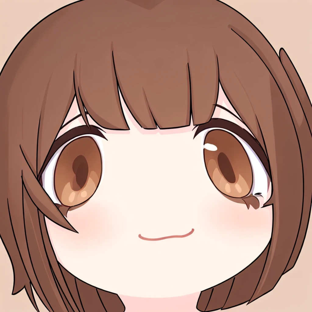 masterpiece, best quality, 1girl‚ brown eyes‚ beautiful eyelashes‚ lips‚ brown hair‚ short brown hair‚ short curly brown hair, big milk shirt, cores pastéis e vibrantes, estilo chibi, lineart, simple background, (watercolor:0.5)