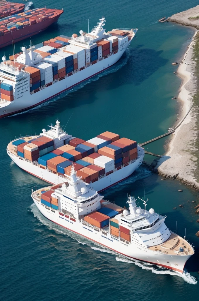 Create nautical chart about logistics