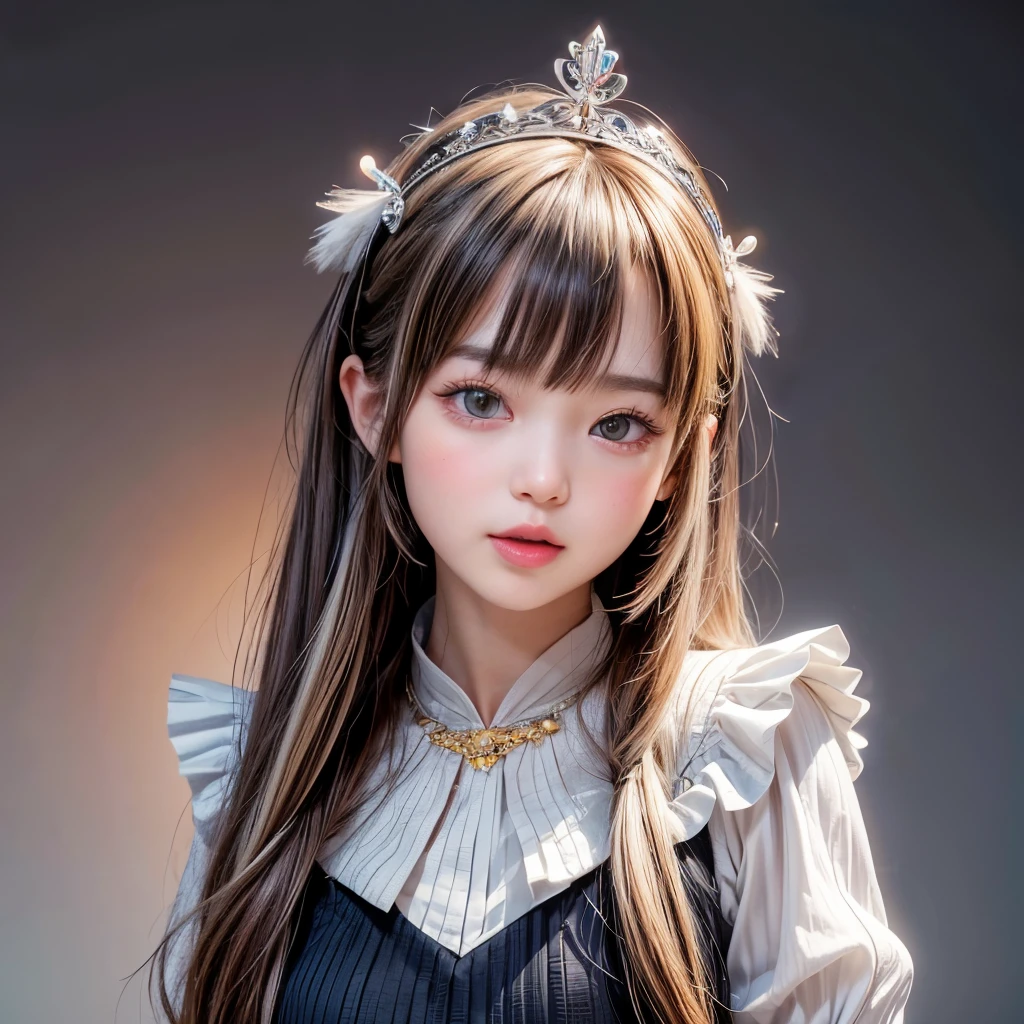 NSFW, 8k, High-level, absurd, masterpiece, best quality, primitive, very detailed CG, very detailed wallpaper, perfect lighting, Extremely detailed (((The personifying " Thick-billed Crow " as a Little Girl))), MysticSight, Tyndall effect, Tyndall scattering, Studio gray background with (many Dazzling RainbowColor particles BokeH:1.28), (RoundlyButts, ThighGap), (Exposed:0.4), (Assfocus with looking ahead), BREAK (NOGIZAKA face variations) Extremely Detailed very KAWAII face variations, perfect anatomy, Childish, captivating gaze, elaborate detailed Eyes with (sparkling highlights:1.28), long eyelashes、Glossy RED Lips with beautiful details, Coquettish tongue, Rosy cheeks, Radiant PearlSkin with clear transparency . { (Dynamic LifeLike expressions:1.4) | :d) }, (large eyes:-1) .