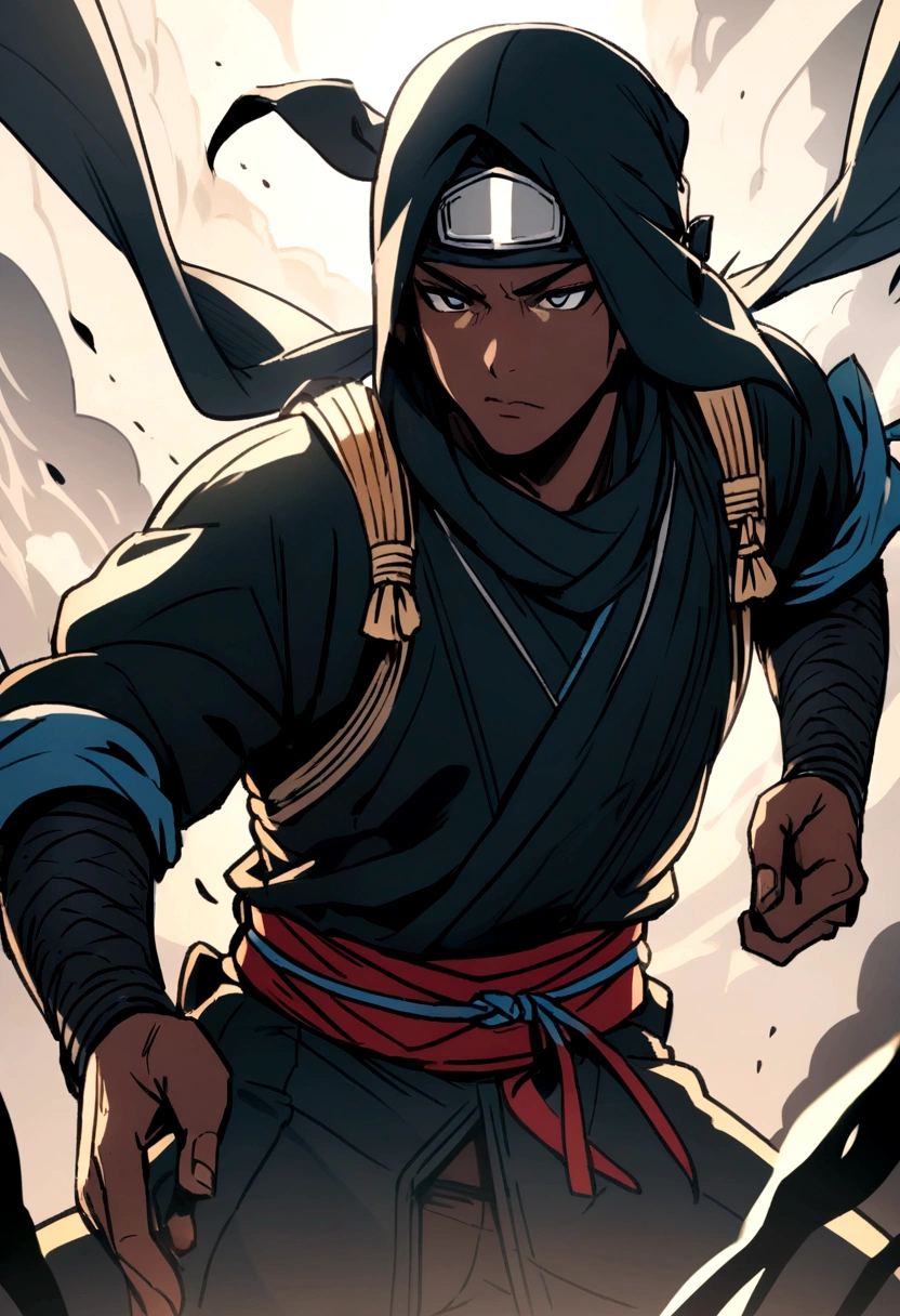 ninja, darkskin, looking cool