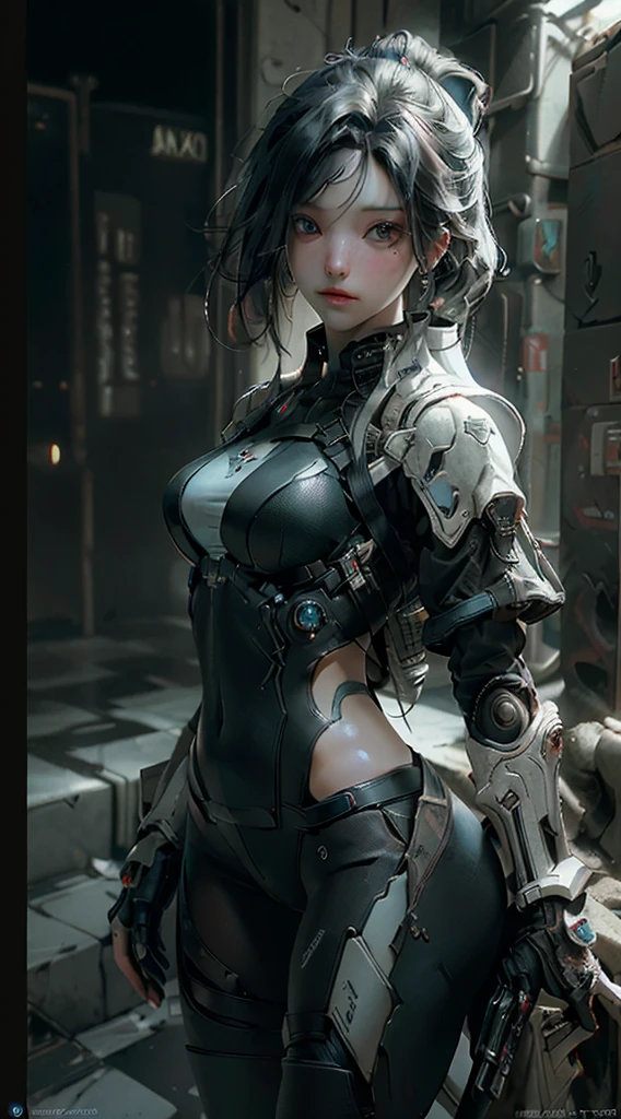 ((Best quality)), ((masterpiece)), (detailed:1.4), 3D, an image of a beautiful cyberpunk female,HDR (High Dynamic Range),Ray Tracing,NVIDIA RTX,Super-Resolution,Unreal 5,Subsurface scattering,PBR Texturing,Post-processing,Anisotropic Filtering,Depth-of-field,Maximum clarity and sharpness,Multi-layered textures,Albedo and Specular maps,Surface shading,Accurate simulation of light-material interaction,Perfect proportions,Octane Render,Two-tone lighting,Wide aperture,Low ISO,White balance,Rule of thirds,8K RAW,