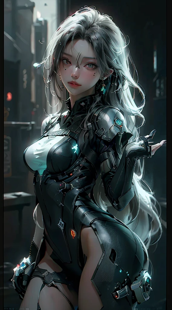 ((Best quality)), ((masterpiece)), (detailed:1.4), 3D, an image of a beautiful cyberpunk female,HDR (High Dynamic Range),Ray Tracing,NVIDIA RTX,Super-Resolution,Unreal 5,Subsurface scattering,PBR Texturing,Post-processing,Anisotropic Filtering,Depth-of-field,Maximum clarity and sharpness,Multi-layered textures,Albedo and Specular maps,Surface shading,Accurate simulation of light-material interaction,Perfect proportions,Octane Render,Two-tone lighting,Wide aperture,Low ISO,White balance,Rule of thirds,8K RAW,