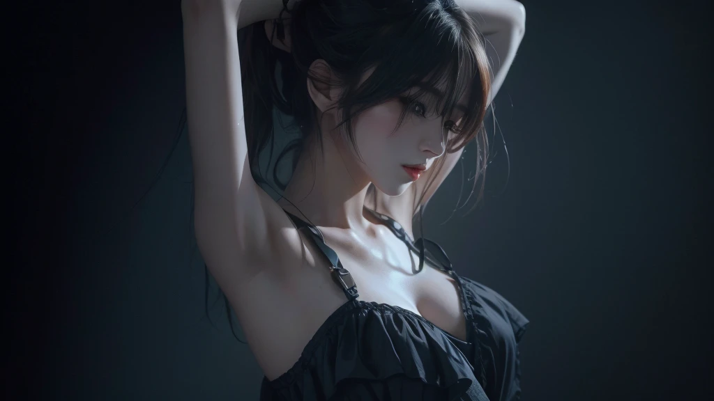 This character is the theme,Generate other wallpapers about her,Don't look at the audience,Do not change the character's appearance or clothing