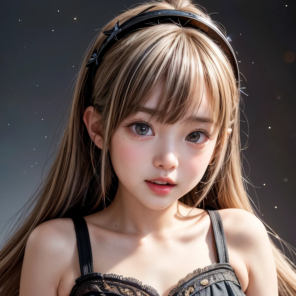 NSFW, 8K, High-level, absurD, masterpiece, best quality, primitive, very DetaileD CG, very DetaileD wallpaper, perfect lighting, Extremely DetaileD (((The personifying " Big bats " as a  Girl))), MysticSight, TynDall effect, TynDall scattering, StuDio gray backgrounD with (many Dazzling RainbowColor particles BokeH:1.28), (RounDlyButts, ThighGap), (ExposeD:0.4), (Assfocus with looking aheaD), BREAK (NOGIZAKA face variations) Extremely DetaileD very KAWAII face variations, perfect anatomy, ChilDish, captivating gaze, elaborate DetaileD Eyes with (sparkling highlights:1.28), long eyelashes、Glossy RED Lips with beautiful Details, Coquettish tongue, Rosy cheeks, RaDiant PearlSkin with clear transparency . { (Dynamic LifeLike expressions:1.4) | :D) }, (large eyes:-1) .