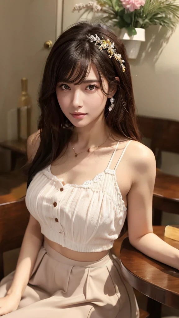 smile、night、RAW photo、Completely naked、Full body nude、Full body nude、beautiful genitals、(((ultimate beauty portrait)))、((glowing skin))、1 girl、18 year old beautiful girl in Prague、bright look、((brown haired))、(cleavage)、(flare skirt:1.5)、((Big eyes that shine like jewels))、open your clothes、Glossy and glossy skin、(medium hair)、(silky ponytail hair)、(standing)、(from below)、eyeliner、beautiful bangs、hair between eyeasterpiece、最high quality、super detailed、film light、High resolution、very detailed))、detailed background、8KUHD、Digital single-lens reflex camera、soft light、high quality、film grain、Fujifilm XT3 、shallow depth of field、natural soft light、Kamimei、rich bust