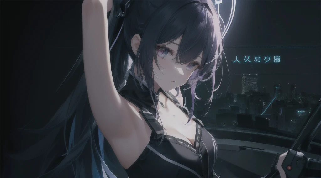 This character is the theme,Generate other wallpapers about her,Eyes on the floor,Do not change the character's appearance or clothing