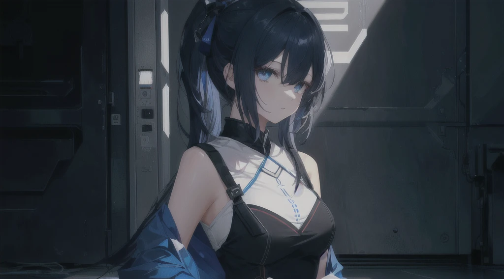 This character is the theme，Generate other wallpapers about her，Eyes on the floor，Do not change the character&#39;s appearance or clothing
