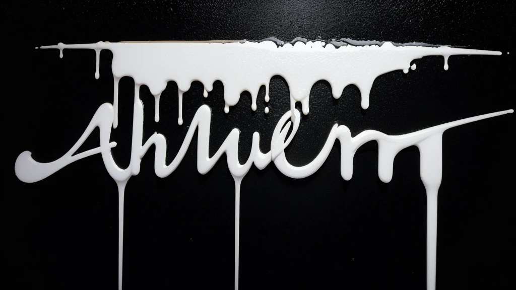 An image of the word "sami" dripping with paint and with a completely black background behind.