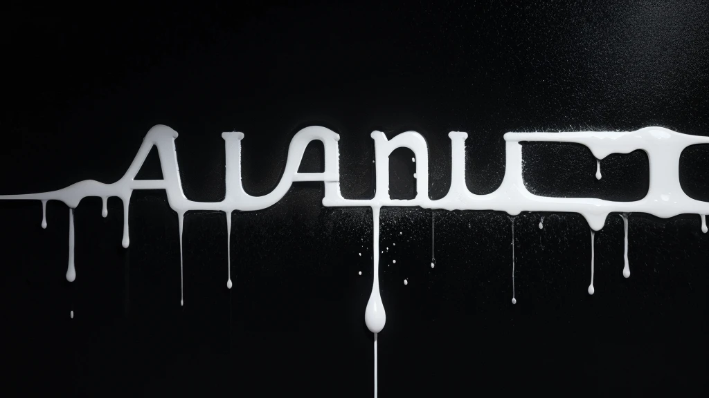 An image of the word "sami" dripping with paint and with a completely black background behind.
