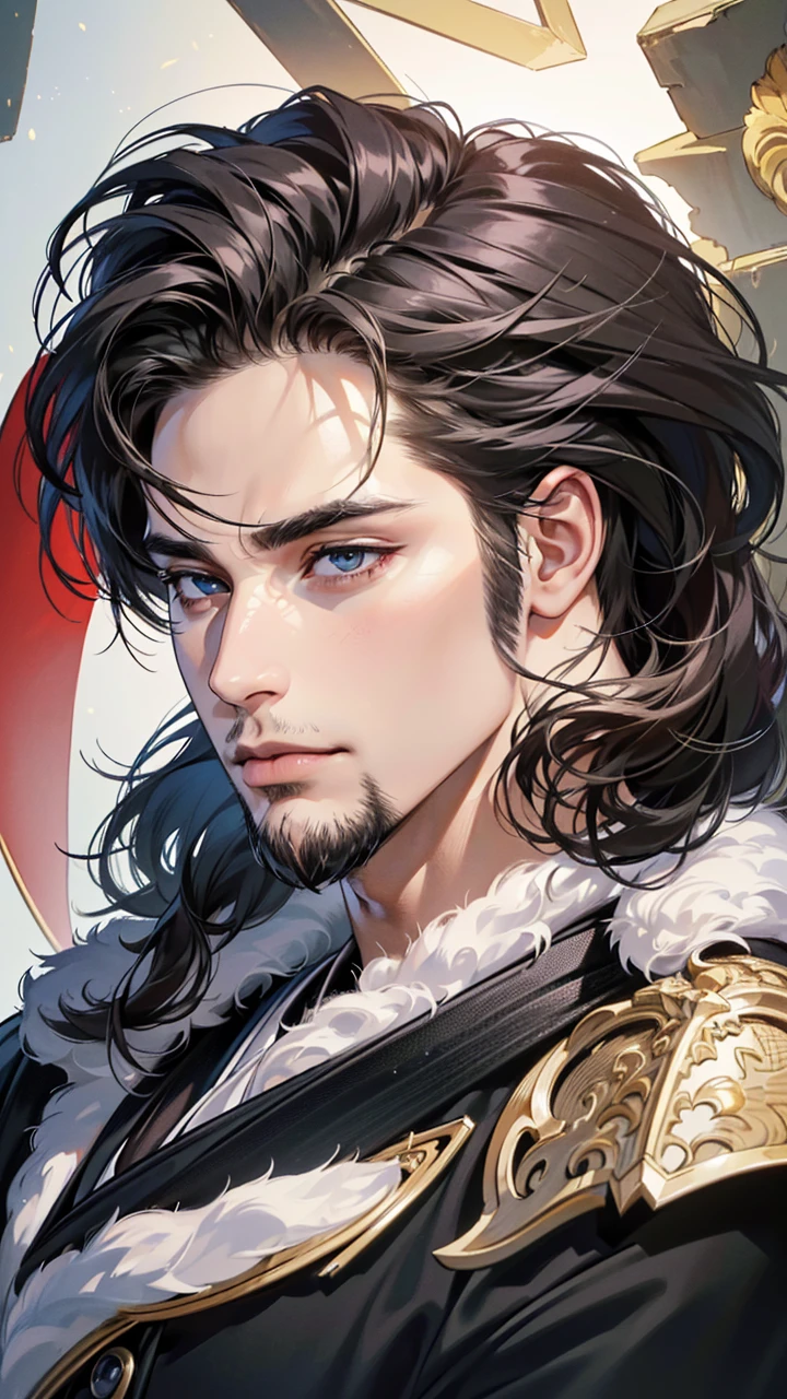 (best quality,4k,8k,highres,masterpiece:1.2),ultra-detailed,(realistic,photorealistic,photo-realistic:1.37),30 year old man,3 day beard,handsome anime,portraits,strong,masculine,dark hair,sharp jawline,mesmerizing eyes,perfectly styled hair,cool anime outfit,confident expression,vibrant colors,dynamic lighting