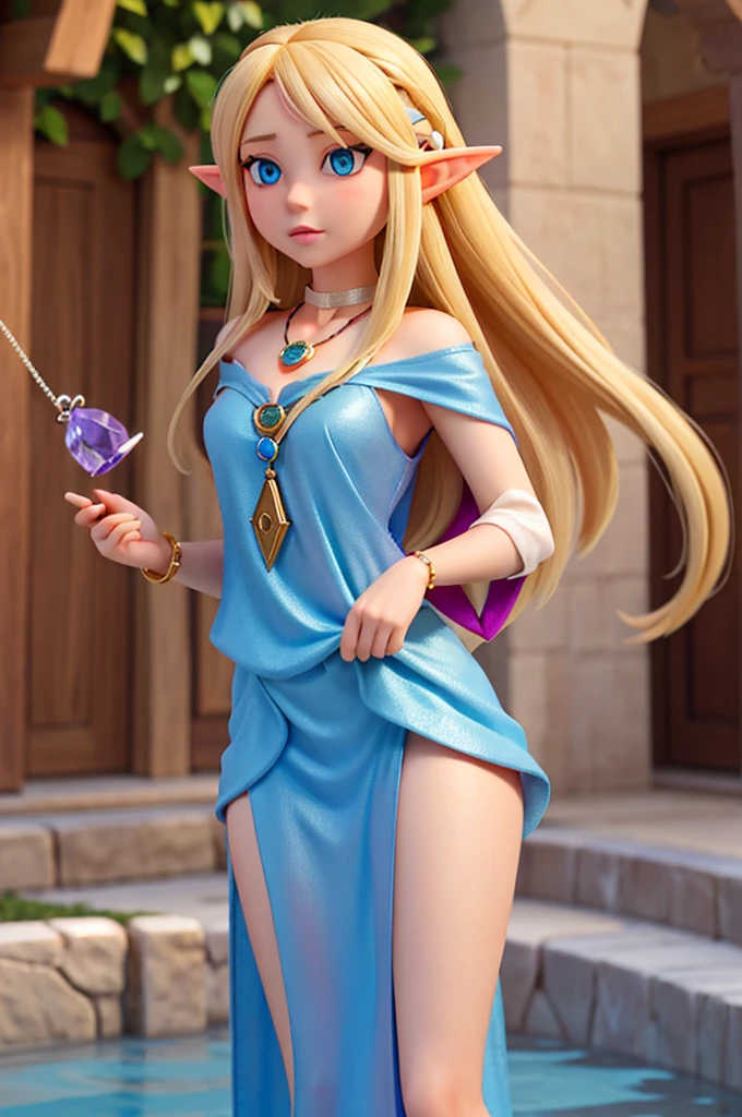 princess peach,seductive look,Realistic eyes,Realistic Details,Masterpiece, 18k, high-definition resolution,arm wraps,ankle wraps,tribal marks on the body,tribal objects such as feathers and feather necklace,showing the butt to the viewer, seductive eyes,outdoor,orgasm face,standing,foot pose,in panties