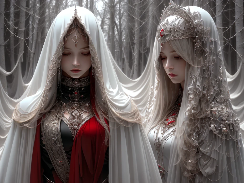 A mysterious figure with glowing red eyes, cascading black hair and pale skin, a ghostly girl dressed in a red sex cape, in a gloomy forest, slender body with beautiful curves, realistic snake, kryptonite, super detailed lines, white clothing colors , red and black flowers with pink aura, photo realistic, test, test, highly detailed and highly detailed deep colors, pink long hair, blue eyes, black hanfu, curvy, flowing, beautiful, otherworldly, luminism, stars, flowers, shine, cool, gothic masterpiece image, dusty, ethereal, immortal, light, dark, bright, mysterious, soft, super realistic and smooth, best quality extremely detailed, Supergirl, sensual erotic pose, wolves, european girl with white skin Red cape red eyes sex positions white skin, Gwen Stacy in swastika outfit