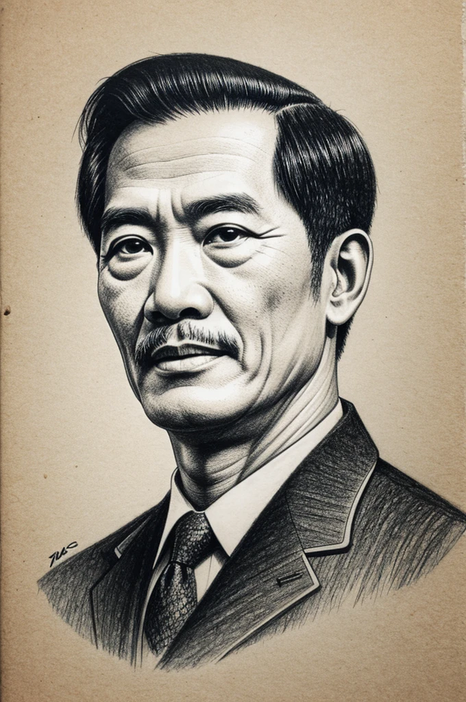 a close up of a man with a hat and a shirt on, inspired by Li Tiefu, inspired by Chen Daofu, inspired by Chen Hongshou, donglu yu, inspired by Wang Guxiang, inspired by Wang Zhenpeng, inspired by Hu Jieqing, inspired by Li Shan, inspired by Zhang Sengyao