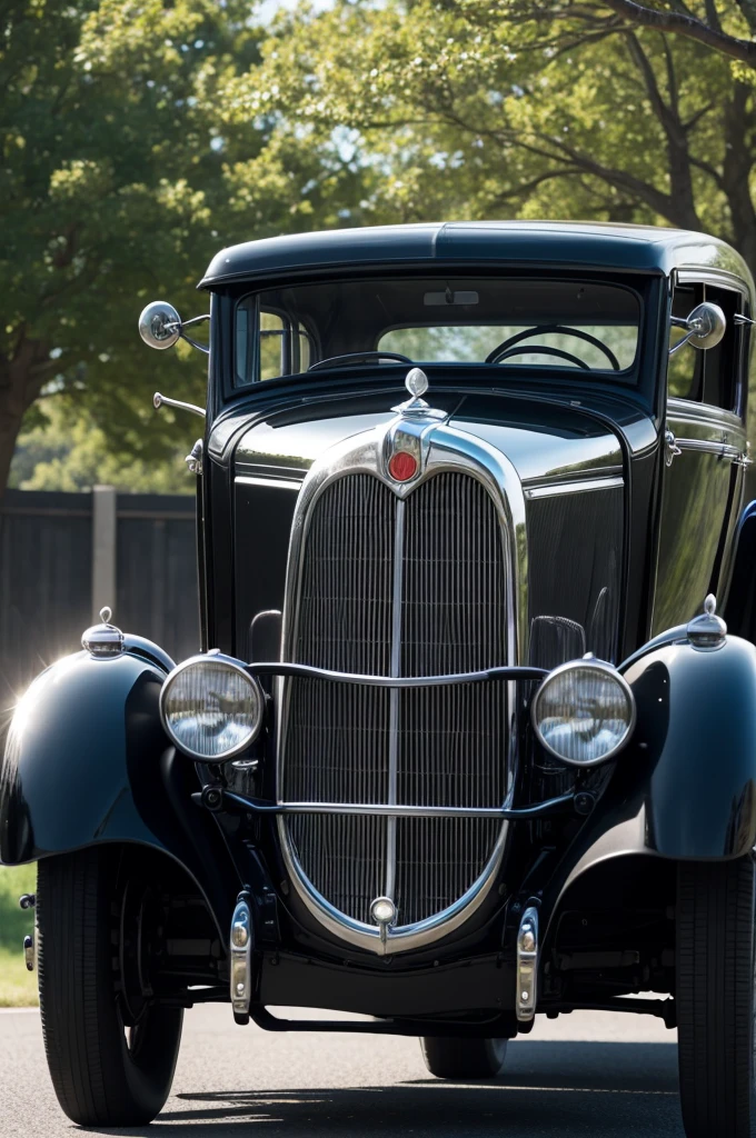 1930s black car