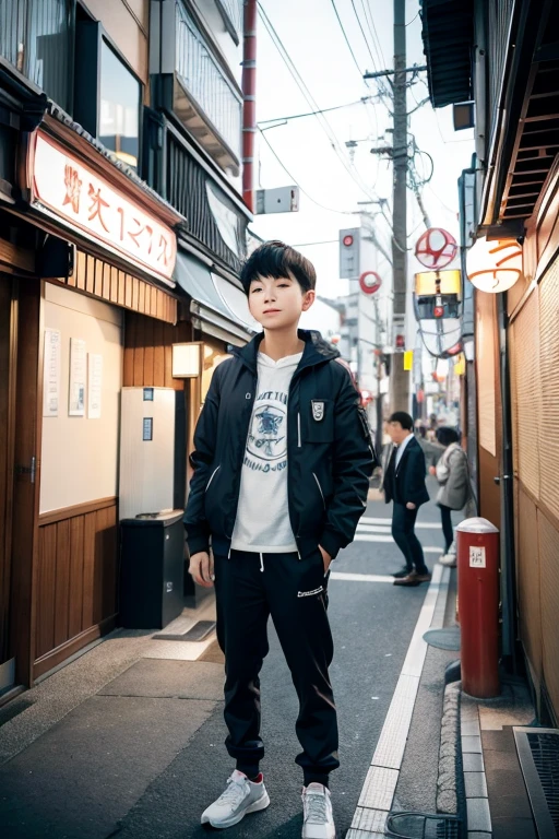 A boy in Tokyo