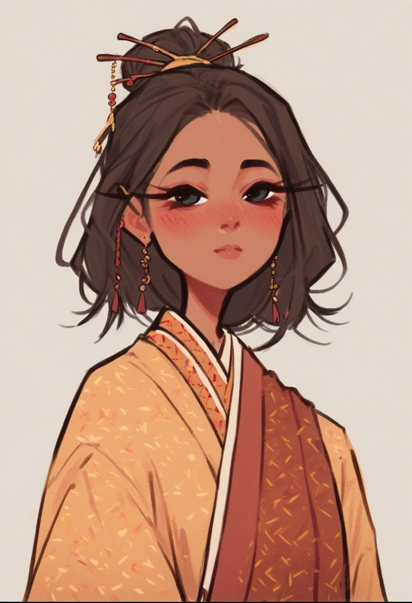 score_9, score_8_up, score_7_up, dijor, 1girl, solo, portrait, cute indian girl blushing, pretty , wearing a traditional indian clothes