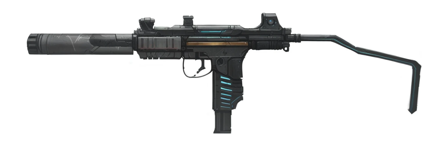 gun, side view, girl frontline style, borderlands style, artstation, futuristic, concept art, hand paint texture, detailed, outline, cel-shading
