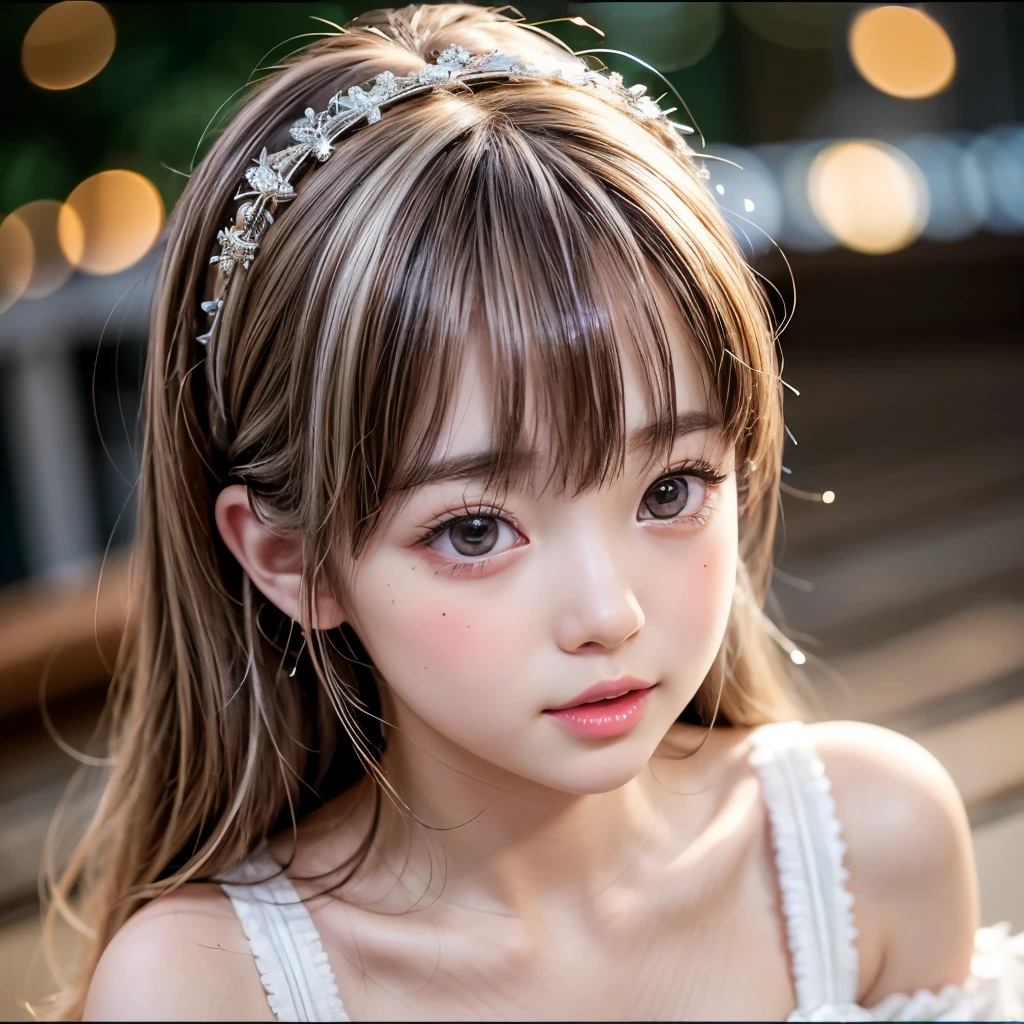 NSFW, 8k, High-level, absurd, masterpiece, best quality, primitive, very detailed CG, very detailed wallpaper, perfect lighting, Extremely detailed (((The personifying " ウッドベッカー " as a Little Girl))), MysticSight, Tyndall effect, Tyndall scattering, Studio gray background with (many Dazzling RainbowColor particles BokeH:1.28), (RoundlyButts, ThighGap), (Exposed:0.4), (Assfocus with looking ahead), BREAK (NOGIZAKA face variations) Extremely Detailed very KAWAII face variations, perfect anatomy, Childish, captivating gaze, elaborate detailed Eyes with (sparkling highlights:1.28), long eyelashes、Glossy RED Lips with beautiful details, Coquettish tongue, Rosy cheeks, Radiant PearlSkin with clear transparency . { (Dynamic LifeLike expressions:1.4) | :d) }, (large eyes:-1) .