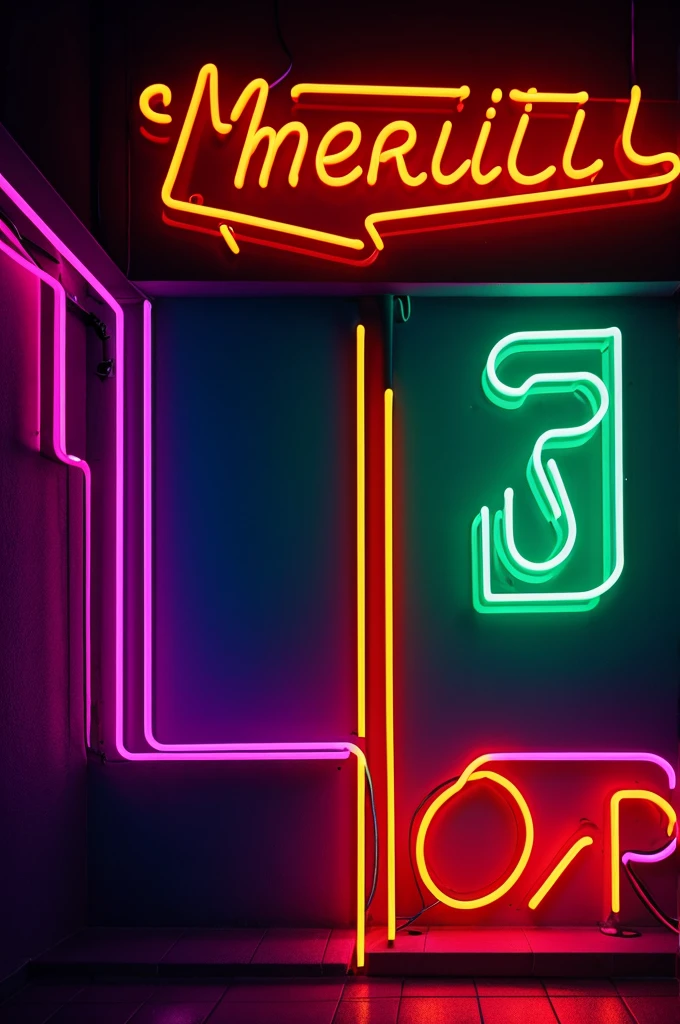 Eternal written in neon whit a neon backgrounds