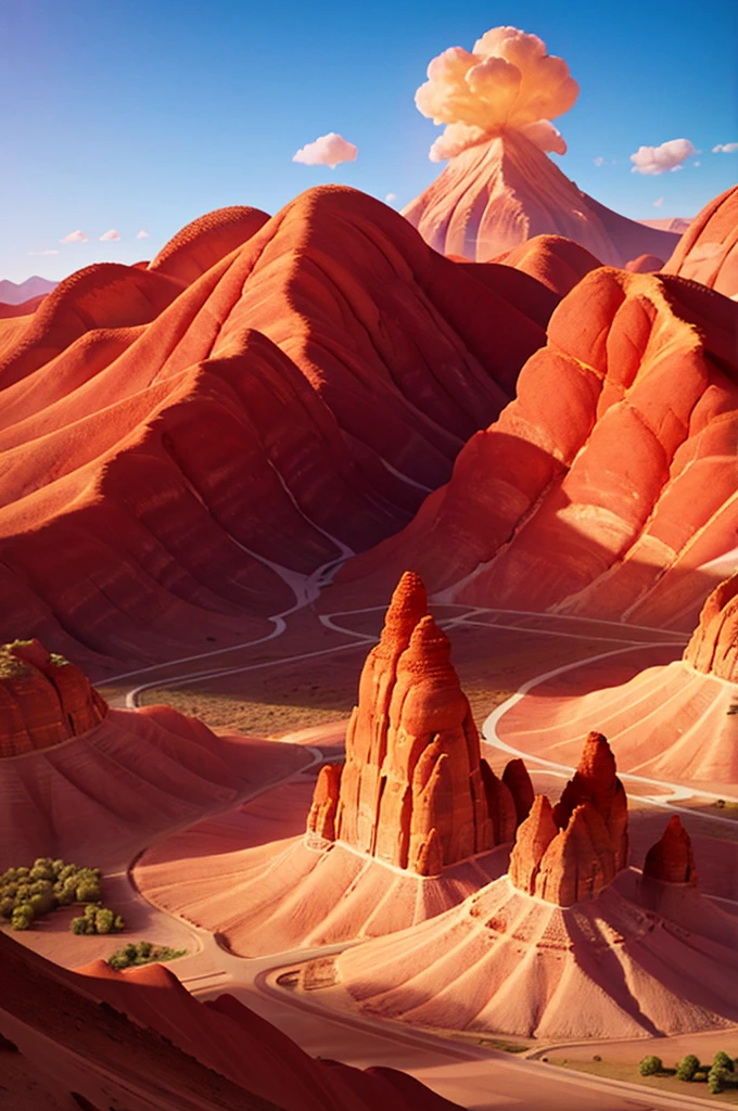 flaming mountains a fantasy place