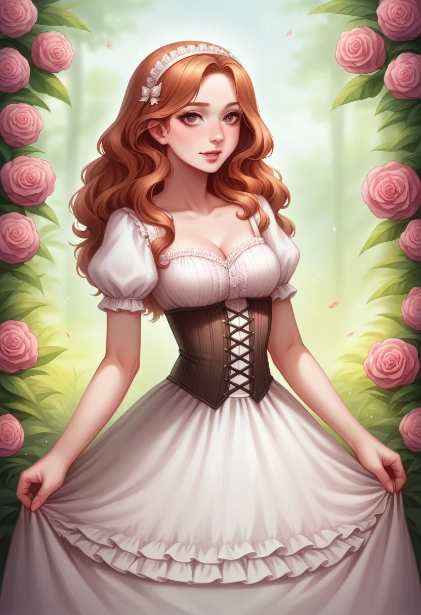 Realistic, (masterpiece:1.4, best quality), (intricate details), unity 8k wallpaper, ultra detailed, (pastel colors:1.3), (lace) underwear and corset, beautiful and aesthetic, 1girl, detailed, solo, Victorian mansion (finely detail), Depth of field, extremely detailed CG, original