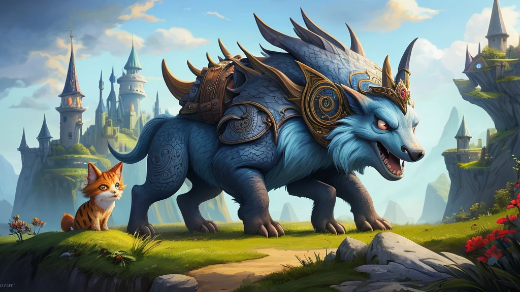 make believe whimsical animals that exist in a fantasy land