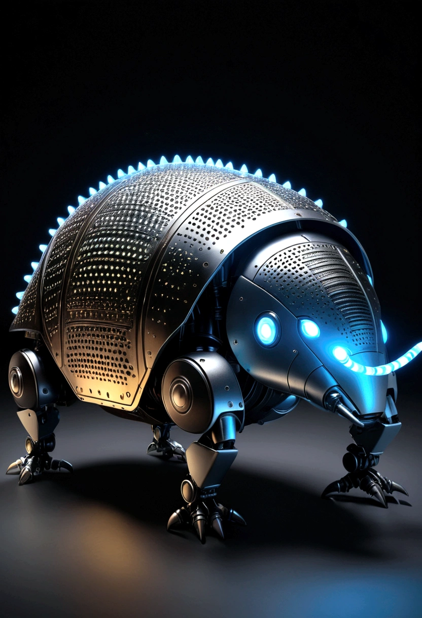 Armadillo Robot、Visually, several glowing sensors on the surface of the armor are analyzing the situation in real time.。