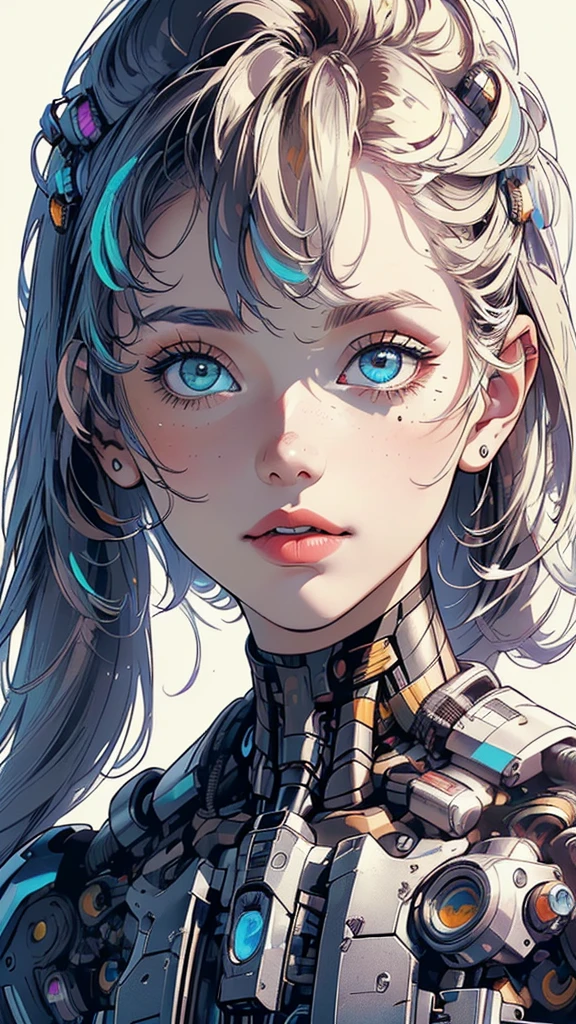 (((masterpiece, highest quality))),(((solo:1.2))),(((1girl:1.2))),32k wallpaper, very detailed,(((((portfolio))))),(((((Close-up))))),(((((bust up))))),((((more various angle)))),(((highlight))),((((heterochromia)))),(((complete. detailed face))),((((Extremely talented)))),(((((most complicated machine))))),(((genius mechanic))),((Overall colorfully)),(((cyborg))),(((text))),(((typography)))