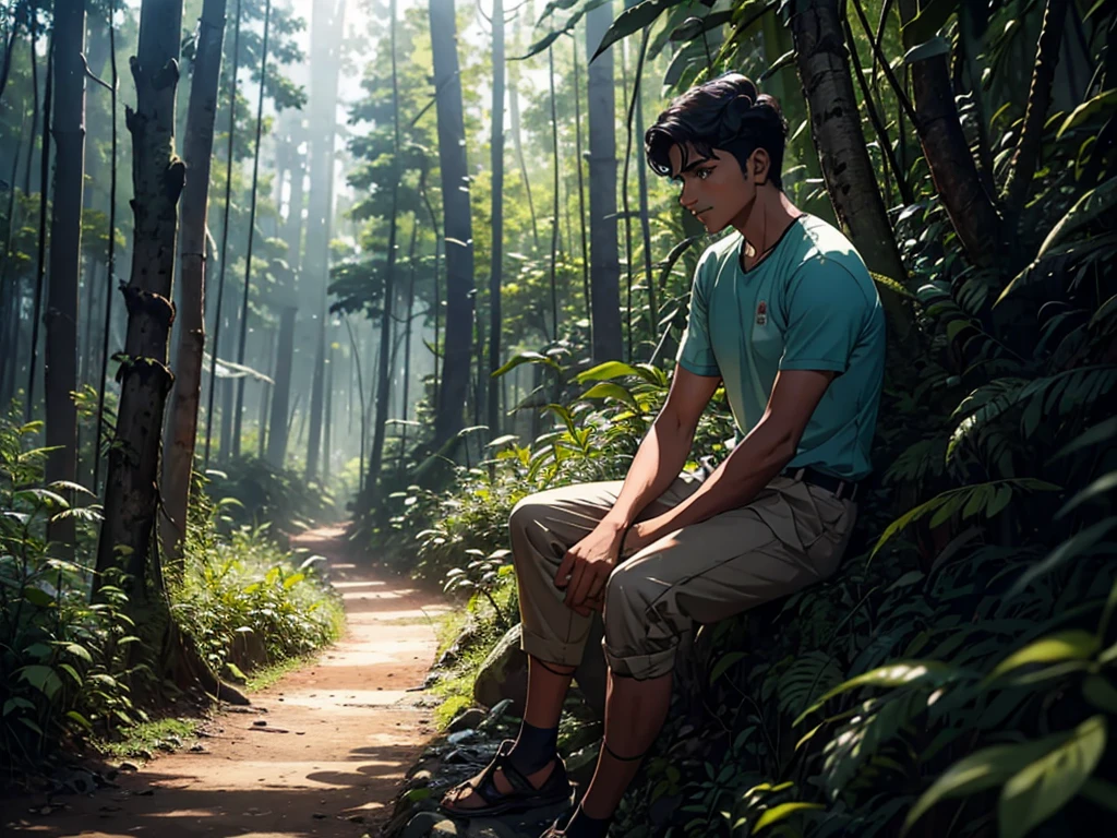 Arjun's father said seriously, "Son, that forest is very dangerous. Going there means risking your life." But Arjun had courage and curiosity in his mind.