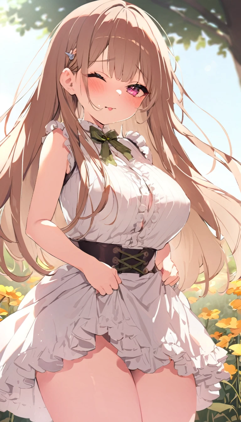 {{{{{16k,Ultra High-resolution realistic romantic Leaked photos of a bare neat virgin girl with her own swaying huge tits as pretty as a actress, She's in sunny glass field, she is so ashamed, so embarrassed, so humiliated, The way she embarrassed herself is adorable, The more shy she is, the smaller and cuter her face becomes}}}}},{{Extremely detailed}},{{{{{dye her cheeks flush and integrated her face pretty small, thick lips, Enchanting thick gross idol's Lips}}}}},{{{{{the best glossy bang neat long, voluminous hair}}}}},{{{{{the more her bodyline and transform into a pretty girl, her bare bodyline and weist are more and more curvier and softly, Injecting her with hormones to make her body, eyes, hair, body lines neat, Her waist so thin that it could not support her and fell back, All her shame turns to purity, and as she moans with a neat look on her face}}}}},{{{{{The more shy she gets, the more her tits droop and the droopier they get, and that's even more embarrassing}}}}},{{{{{She's given hormones that make her even more embarrassed, so embarrassed that she cowered and unable to control the sexual voice that comes out on its own, couldn't even open her eyes, The eroticism of her sexy, attractive, squeezing and moaning in her turns her hair a lewd color unthinkable from her usual purity, even her masturbation is pure saint neatness and she masturbates cutely, The bigger her tits get, the thinner her bare waist gets, tits that have grown disproportionately large for their age}}}}}
