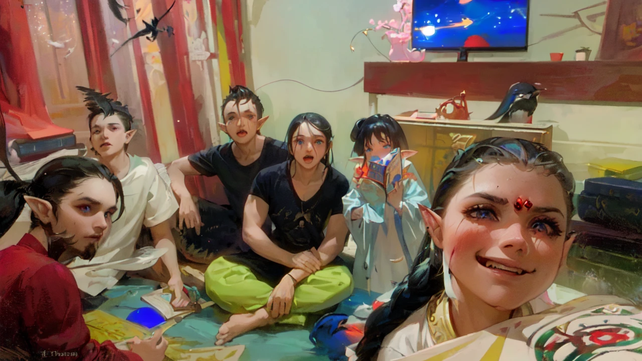 death,blood,night, dark, (Fantasy),Infinite,deep blue sky,The abyss of knowledge,knowledge,((masterpiece)), (((best quality))),((beautiful detailed eyes)),(eyelash),Monster,(1 girl),blue hair,long hair,abyss eyes,Shiny skin,oil,small breast,(bird body,feather),Wearing Rags of cloth, Tzeentch,elf,extremely detailed CG unity 8k wallpaper,masterpiece, ((ultra-detailed)), ((illustration)),colorful,wallpaper,energy,Unknown terror,arcane,Around the magic,magic surrounds,magic rod,book,pages flying all over the sky,Know it all,Predicting the Future,Know the past,Infinite wisdom,blue flame,Warlock,Magical Circle,Pentagram,incantation,mantra,Singing magic,