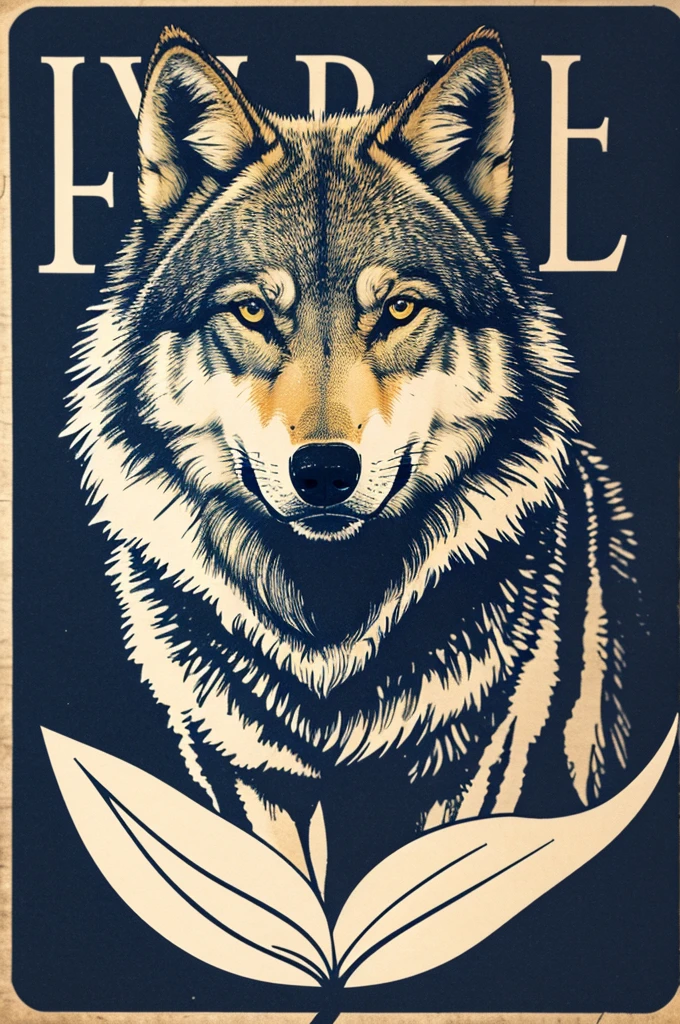 A logo with the image of a wolf and letters AD