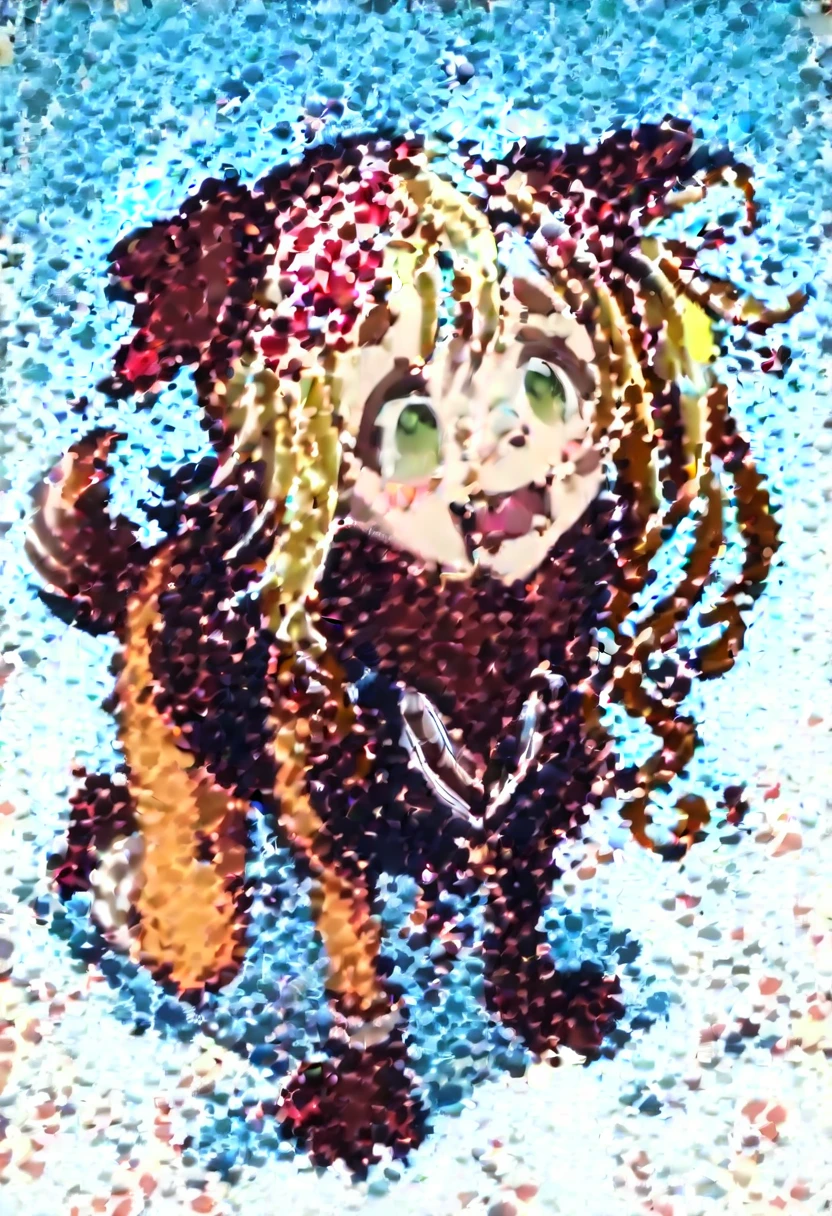(Aoi Inuyama), (NSFW), thick eyebrows, long hair, fangs, skin fangs, light yellow hair), (green eyes), (side ponytail), (hair ornament), (hair bobble), (top quality) ,(dog ears),(brown dog ears),(floppy ears),(Wonder Puppy Cosplay),(fur choker),(fur bra),(brown bra),(paw gloves),(brown gloves), (brown cufflinks), (fluffy cufflinks), (fur leg warmers), (brown leg warmers), (dog tail), (brown tail), (bushy tail)
(blush), (ahegao), (climax), (futanari), (erect penis), (ejaculation), (sperm that flew all over the body), (watery eyes), (tongue out), (dark sperm), (Crawling on all fours)
(facial), (drooling),