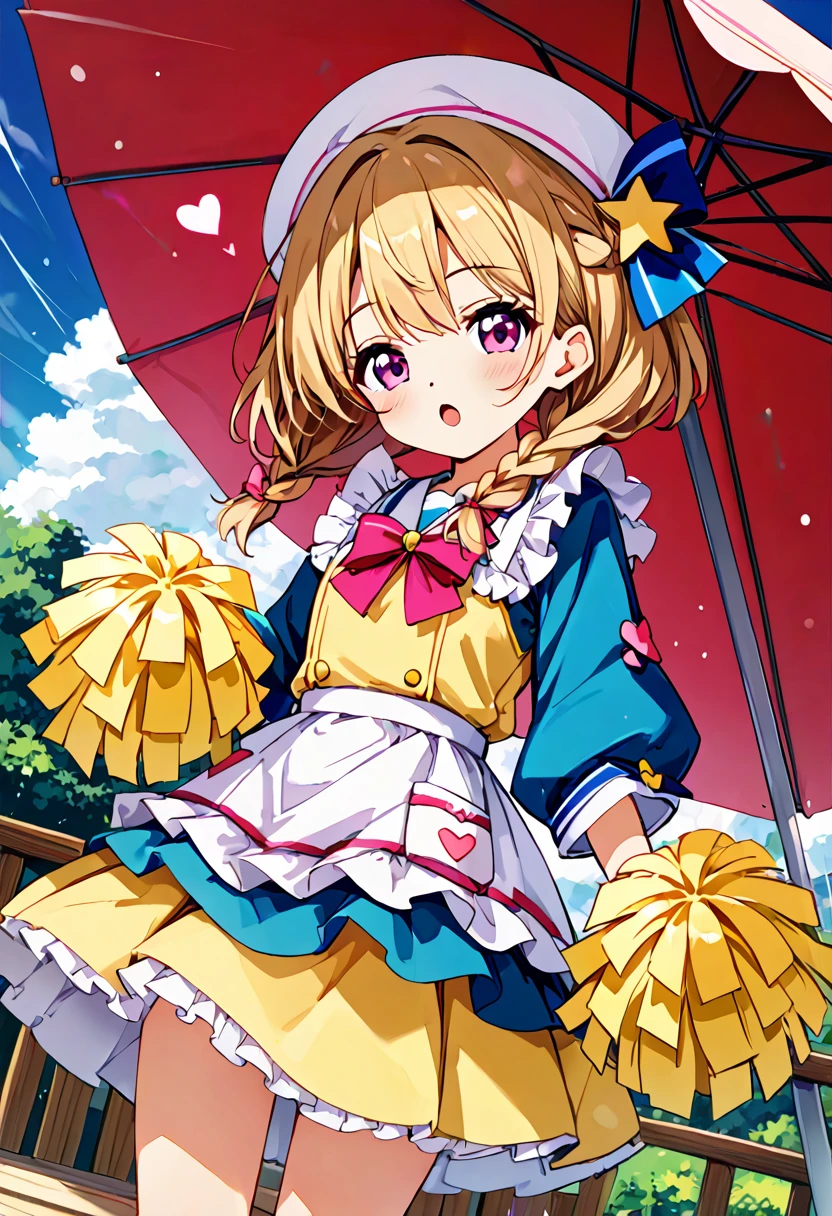 Highest quality、High resolution、Detailed Background、Beautiful face in every detail、age beauty、Cute hair colour、Braided Ponytail、Braided bob cut、Cute hairstyle、well-groomed eyebrows、Cute gestures、
A girl happily waiting for someone even in the rain、
A small back holding an umbrella、I'm lonemyself but I'm waiting、Until someone comes、
Wet ground beneath my feet、Above is the sound of rain from the sky、But I'm waiting、Without hesitation、
だって約束したhour間、もうすぐ来るはずだからI'll be waiting、I want to be no longer alone、
Dripping rain、hour々Blowing in the Wind、But I won't leave you、I'll be waiting、
Until someone comes、It's lonely beine、When that person comes, I can smile、
Pink or pastel colored raincoats for a feminine look、The frills and ribbons are the highlights.、
Choose rain boots in the same color as your raincoat、The heart and star shaped decorations are cute.、
Bring a cute umbrella with a unicorn or character design、Mitten-style gloves that allow you to expose your fingertips are convenient for playing freely.、
Stylish decorations with ribbons and frills、A warm knit hat with pom-poms and frills for an accent、
The colorful design creates a lovely atmosphere.