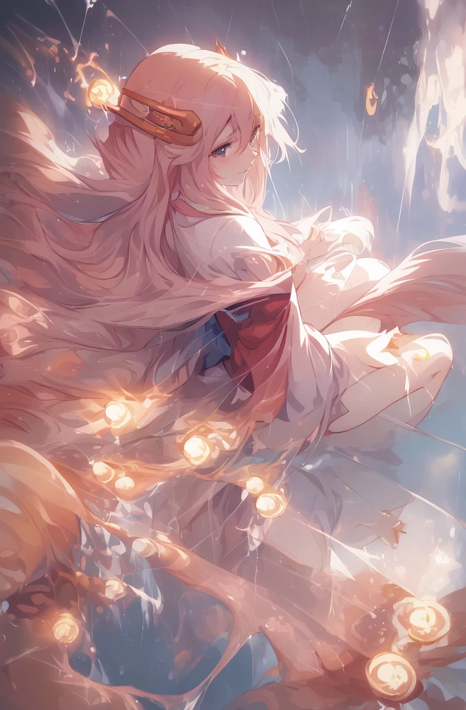 there is a woman sitting on a bed with a lot of hair, anime goddess, beautiful alluring anime woman, fine details. anime. tentacles, seductive anime girl, beautiful anime woman, yoshitakka amano karol bak, anime arts, anime princess, beautiful alluring anime teen, anime woman fullbody art, beautiful anime girl