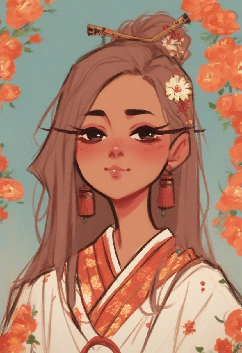 score_9, score_8_up, score_7_up, dijor, 1girl, solo, portrait, cute indian girl blushing, pretty , wearing a traditional indian clothes