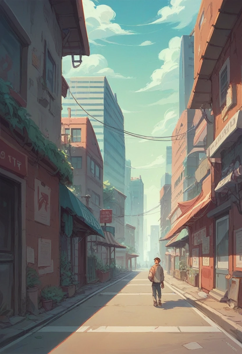 Fantastic city built from electrical networks