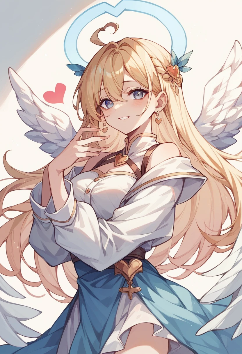 Angel Blessing､Light background、Heart symbol、Kindness､Laughter、kind､Baby Angel､looked back、Rome