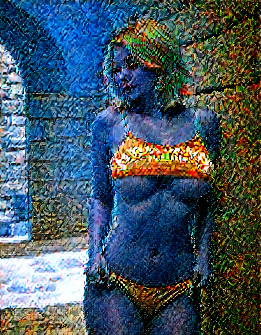 microkini, seductive pose in a stone archway, massive breasts, huge breasts, shy girl, messy bob hairstyle, hair covering her eyes, looking downwards, candid picture, candid pose, sultry expression on her face, lips parted, soft light from the side, backlighted, soft morning lighting, viewed from the side, low camera angle, V shaped panties, string sided panties, perfect bottom, perfect ass, side view, araffe woman in a grey triangle bikini posing seductively in a stone archway, faint smile, grey bikini, gorgeous bikini model, wearing a grey bikini, triangle bikini, bikini model, elegant bikini, tiny bikini, futuristic grey-space-bikini, cute bikini, next to a pool posing in a stone archway, sling bikini, tanned, sexy girl, (messy bob hairstyle, white blond hair color), messy hairstyle, messy bob, messy hairstyle, white blond, 5 foot 3 inches tall, 110 pounds in weight, 34G breasts, large firm round breasts, very large breasts, cleavage, photorealistic, 4K, 8K, UHD