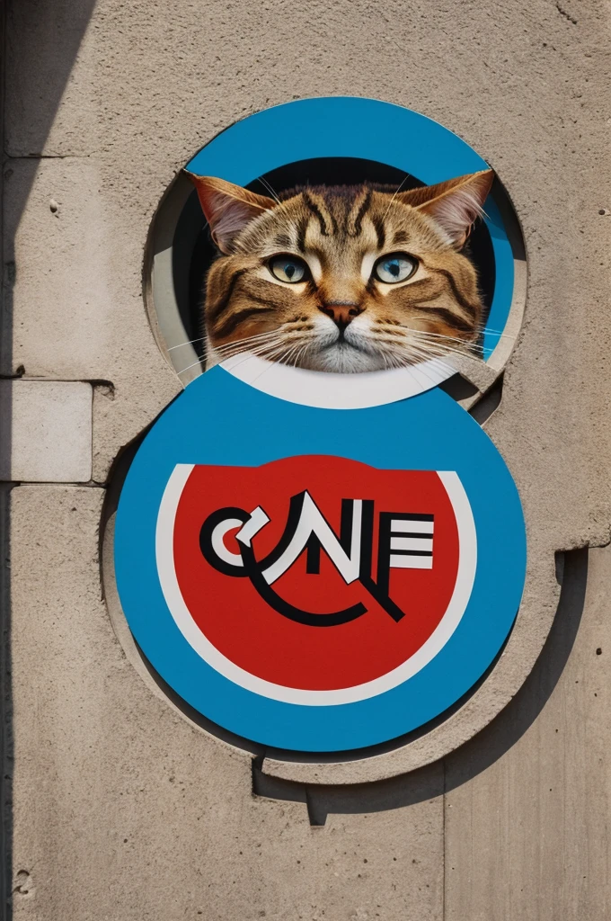 Afficher un chat siamois dans le centre du logo rond
