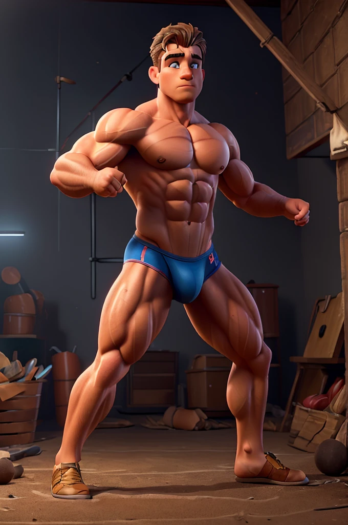 a muscular male circus performer, highly detailed portrait, athletic male with bulging muscles, shirtless strong man with six pack abs, circus strongman lifting heavy weights, muscular circus performer in action, dynamic circus performer in action, dramatic lighting, vivid colors, cinematic composition, (best quality,8k,highres,masterpiece:1.2),ultra-detailed,(realistic,photorealistic,photo-realistic:1.37),cinematic lighting,dramatic shadows,moody atmosphere